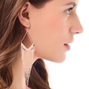 Jules Smith Rose Gold Fringe Necklace & Earrings